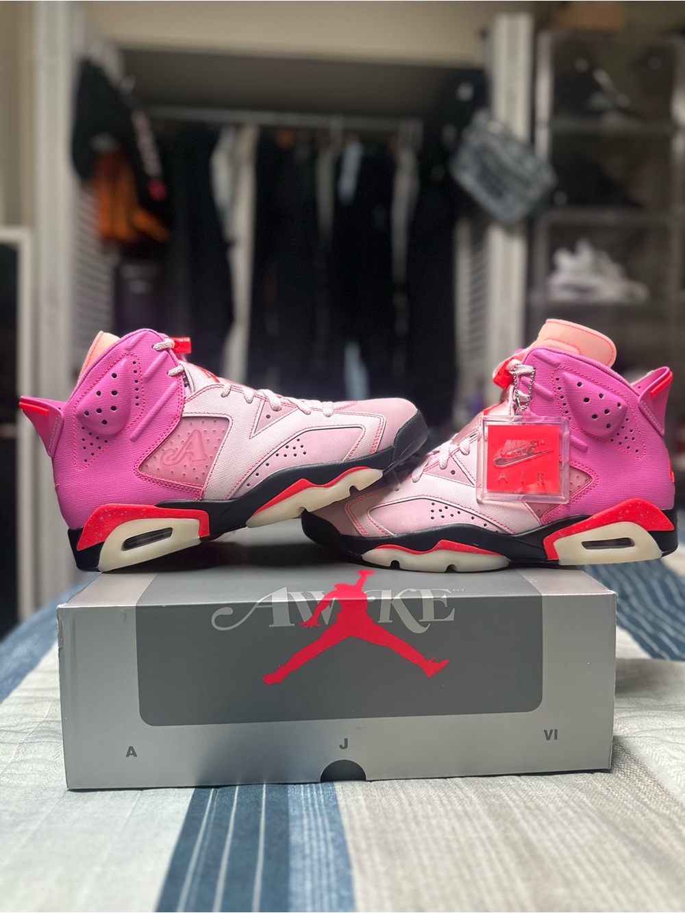 Size 9 - Jordan 6 Awake Bubblegum Brand New (SHIPS FAST)